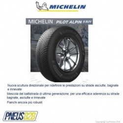 MICHELIN -  225/ 65 R 17 PILOT ALPIN 5 SUV TL 'XL' 106 H